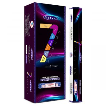 7 Powers Incense Sticks, Satya Hex Pack - 6 Boxes x 20 Sticks
